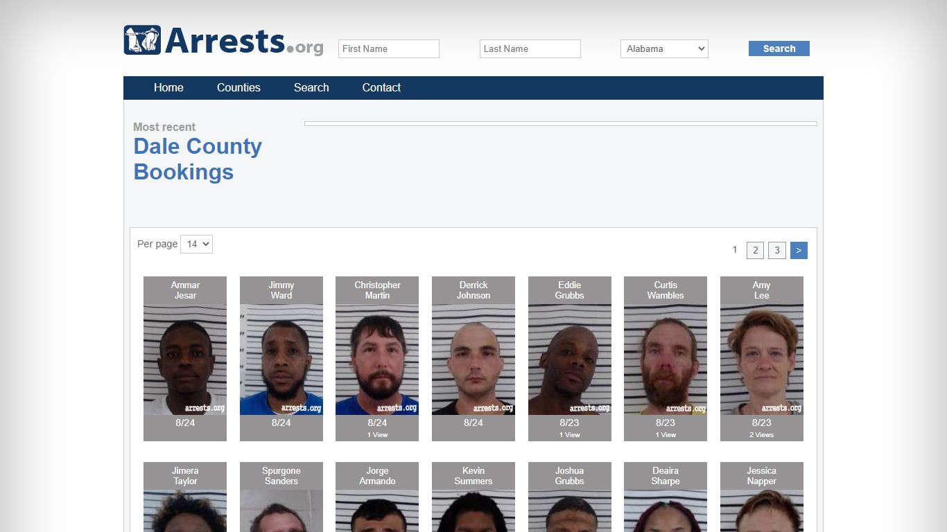 Dale County Arrests and Inmate Search